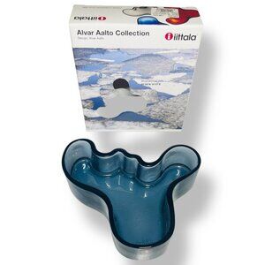 iittala Alvar Aalto 136mm Blueberry Blue Bowl